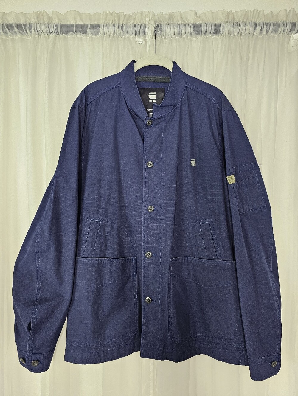 G-Star RAW Worker Ripstop Utility Indoor Jacket Navy Blue Gorpcore XXL